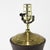 Vintage Wooden Vase Table Lamp With Golden Handpainted Leaves and Flowers For Sale In New York - Image 6 of 10