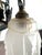 Antique French Art Nouveau Wrought Iron and Glass 4-Light Chandelier, 1930s For Sale - Image 12 of 14
