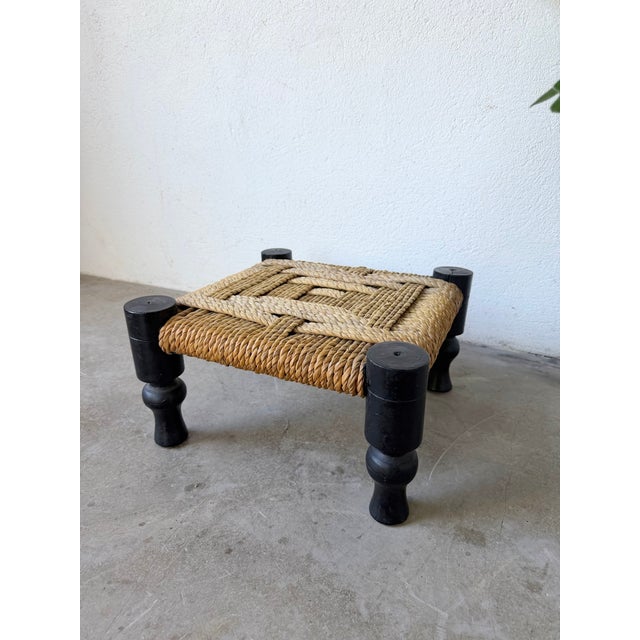 Small Low Stool by Audoux Minet, 1950s For Sale - Image 10 of 18