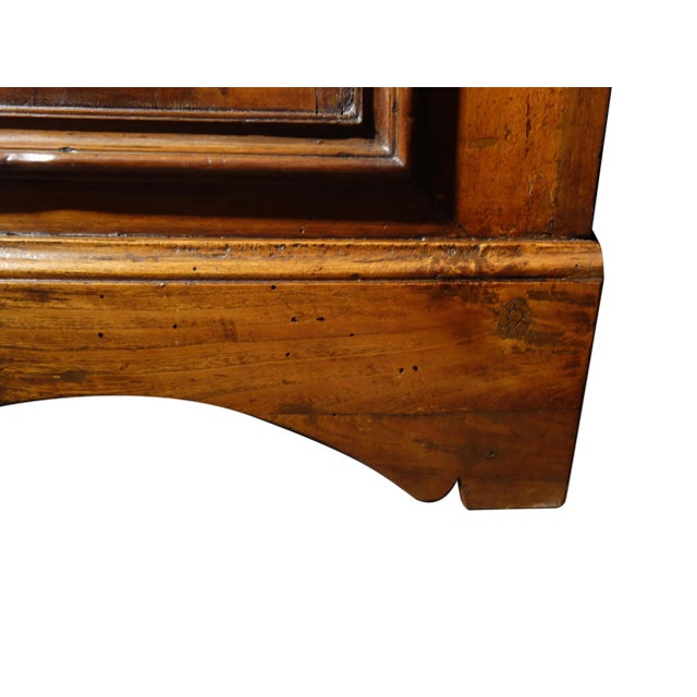 Early 18th century Italian Louis XIV style 3 drawer walnut dresser with lovely carved fruitwood inlay. Stately...