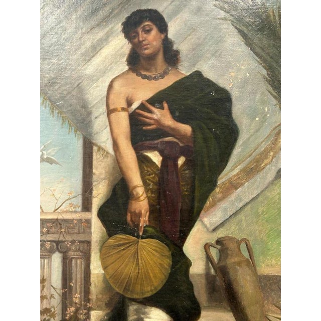 Beautiful Orientalist painting of great charm and decor. To be studied. It measures 106cm x 64cm. We are attaching a...