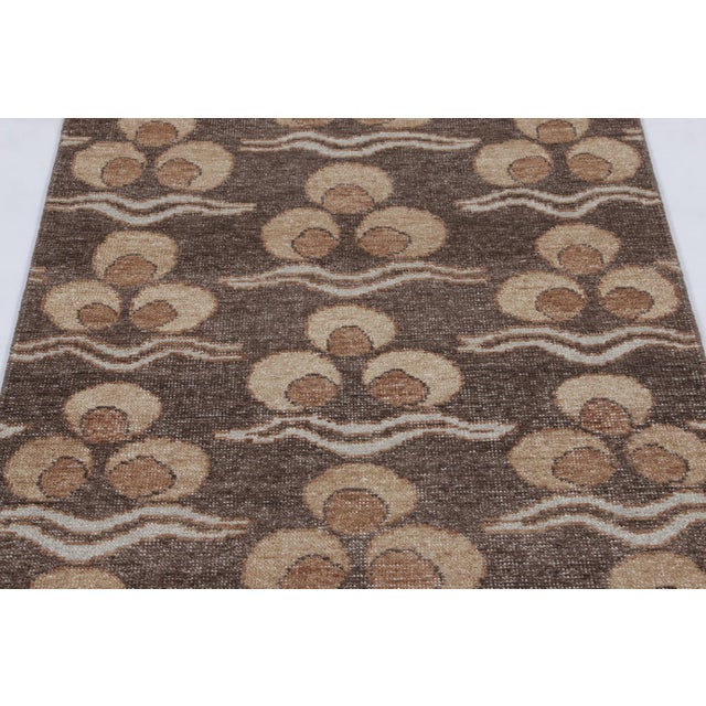 Hand-knotted in wool, this 3x12 runner rug is a masterful addition to Rug & Kilim’s Distressed Homage Collection. Inspired...