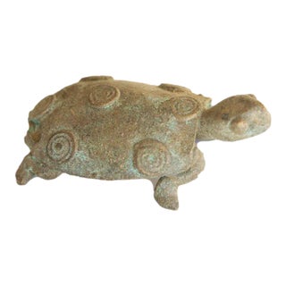 Vintage Oxidized African Turtle For Sale