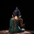 Mid-Century Modern Late 20th Century Tibetan Style Gilt Bronze Medicine Buddha Statue With Turquoise Inlay For Sale - Image 3 of 9