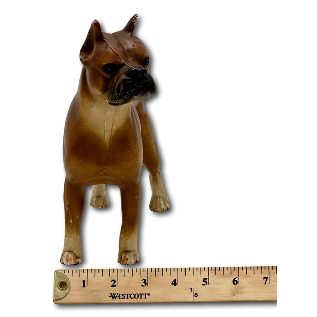 Very Rare & Hard 2 Find Vintage 1930s Hubley Mfg. Co. Cast Iron Standing Boxer Dog Doorstop in Excellent Condition For Sale - Image 18 of 18