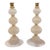 Pair of Silk Glass Murano Table Lamps For Sale