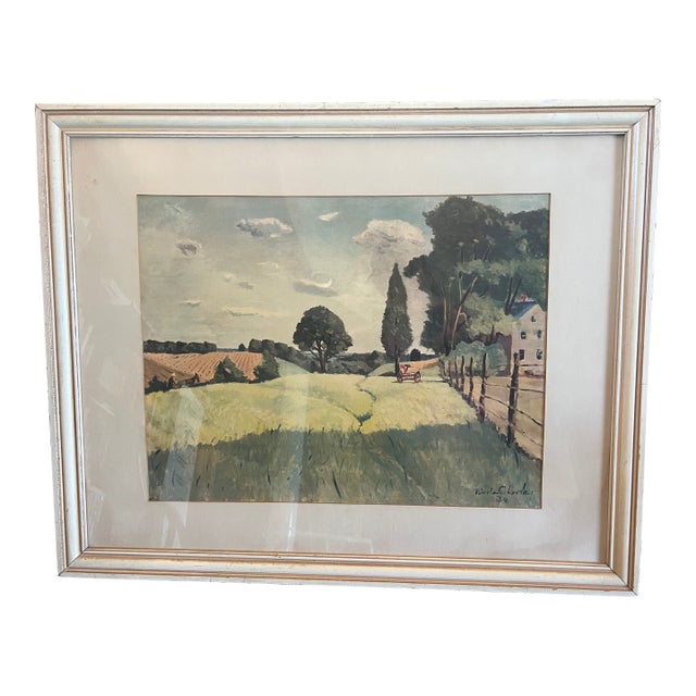 “Springtime in Virginia" by Nicolai Cikovsky, Original Print - Framed For Sale