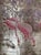 Chinoiserie Gold Leaf Hand‑Painted Chinoiserie Wall Panel, Tropical Jungle With Flamingos For Sale - Image 3 of 4