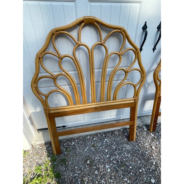 Vintage Rattan Twin Headboards a Pair Chairish