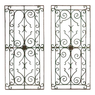 Art Deco Cast Iron Wall Decorations, Belgium, 1930s For Sale