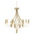 Metal Tassels & Twisted Rope Motive 8 Candles Light Fixture Chandelier For Sale - Image 13 of 13