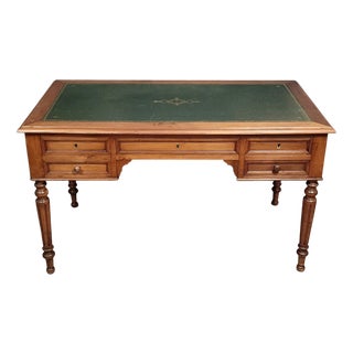Louis Philippe Flat Desk in Walnut For Sale