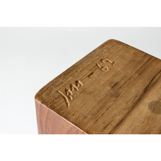 Wood Pine and Teak Sculpture by Johnny Matsson, 1962 For Sale - Image 7 of 8