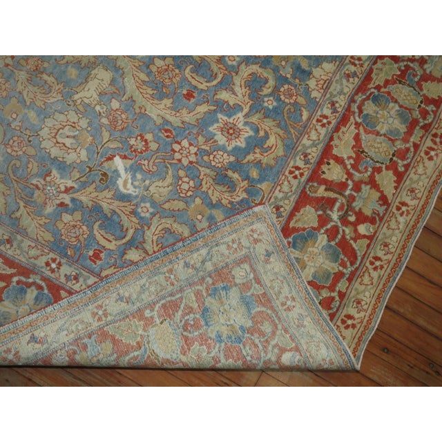 Early 20th Century Silk and Wool Persian Pictorial Qum Rug rug no.j1629 For Sale - Image 4 of 7