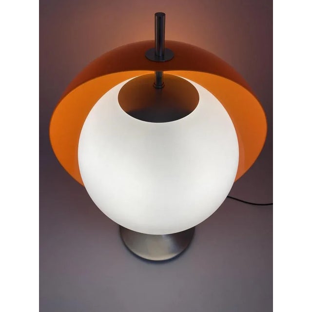 Cream Ball Lamp with Rotatable Screen by Frank Bentler for Wila Leuchten, 1960s For Sale - Image 8 of 13