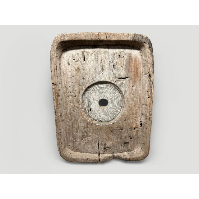 Andrianna Shamaris Century Old Rice Pounder For Sale - Image 11 of 18