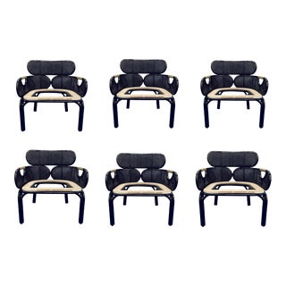 Jamie Durie for Baker/McGuire Caned Loop Customizable Dining Chairs Set of 6 For Sale
