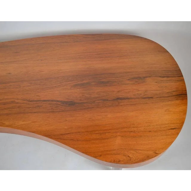 Wood Extra Long Custom-Made Rosewood Coffee Table After Rohde For Sale - Image 7 of 9