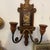 1950s Neo Classic Style Lacquered Wood Florentine Wall Sconces - Set of 2 For Sale - Image 4 of 13