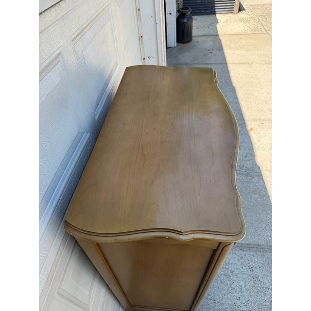 Wood Vintage French Provincial Louis XV Style Tallboy Chest of Drawers For Sale - Image 7 of 12