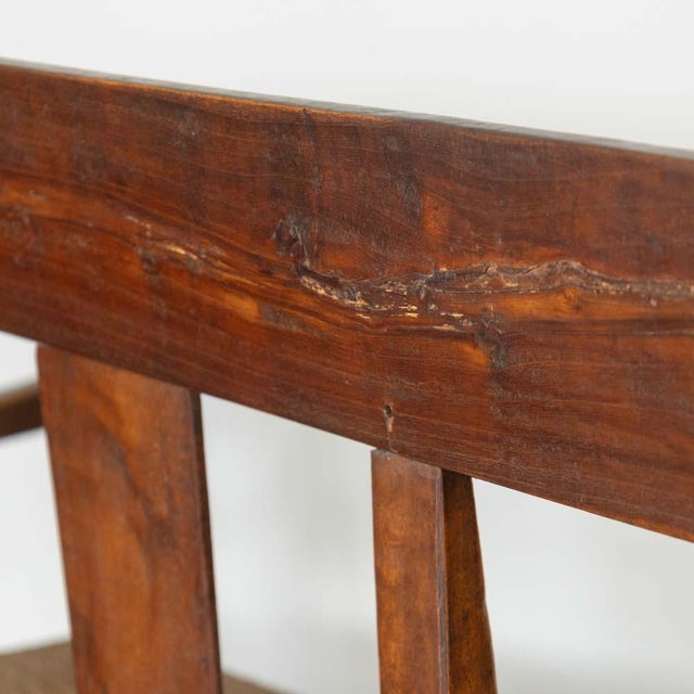 1940s French Provincial Wood and Woven Bench For Sale - Image 14 of 14