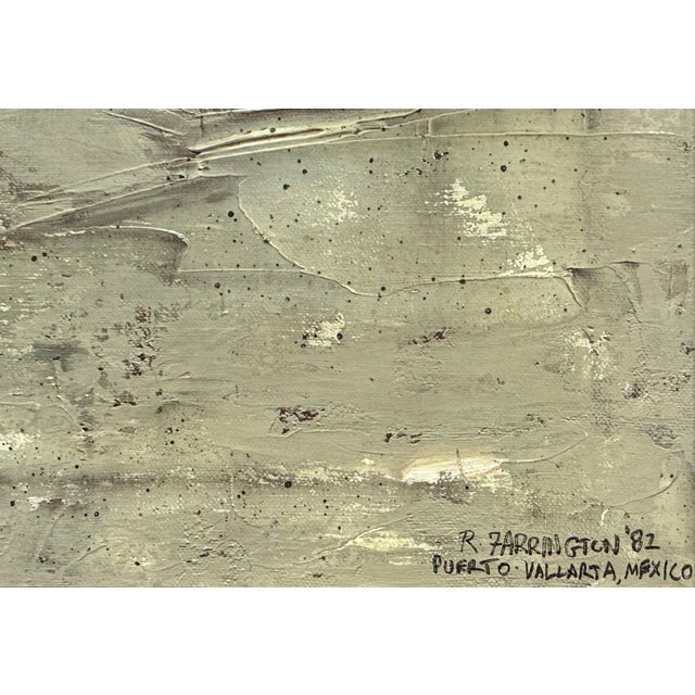 Robert Farrington (American, 1924-2011), Puerta Vallarta, 82' Original oil on canvas depicting Puerto Vallarta Mexico in...