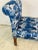 Blue Blue and White Vintage Bench For Sale - Image 8 of 10