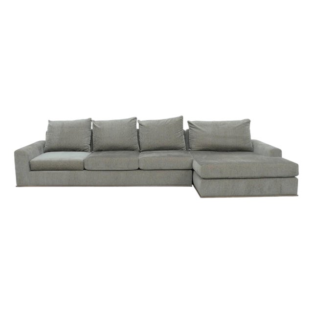 Nathan Anthony Rocco Chaise Sectional Sofa For Sale