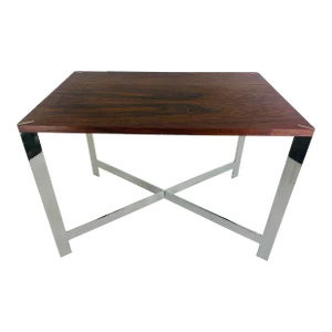 Milo Baughman for Lane Furniture, Rosewood and Chrome Side Table