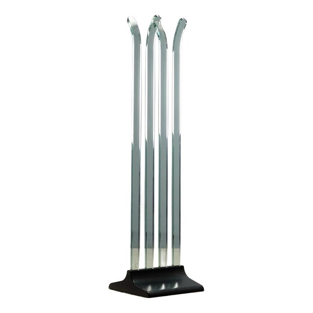 Glass Coat Rack from Fiam, 1970s For Sale