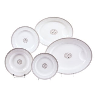 Porcelain Service by Suzanne Lalique & Théodore Haviland, 1920s, Set of 43 For Sale