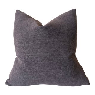 Stone Washed Linen Pillow – Truffle For Sale