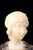 Gustave Van Vaerenbergh, Bust of a Young Girl, 1900s, Alabaster and Marble Sculpture For Sale - Image 12 of 16