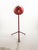 1950s Swedish Modern Table Lamp in Red Lacquered Metal, Sweden, 1950s For Sale - Image 5 of 9