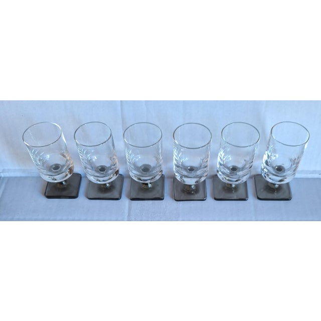 Shot Glasses by G.B. Jensen by Rosenthal, 1960s, Set of 6, in Flawless conditions. Designed 1950 to 1959 This piece has an...