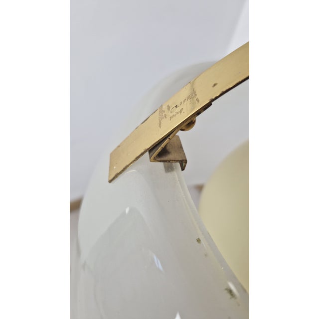 1960s Large Omega Pendant in Polished Brass by Vico Magistretti for Artemide, 1960s For Sale - Image 5 of 11