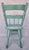 4 Antique Vintage Chair Wood Chippy Shabby Crackled Green Farmhouse Rustic For Sale - Image 4 of 7