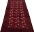 Beautiful antique Turkmen hand-knotted wool rug with a red color field. This Persian piece has a gorgeous Gul pattern...