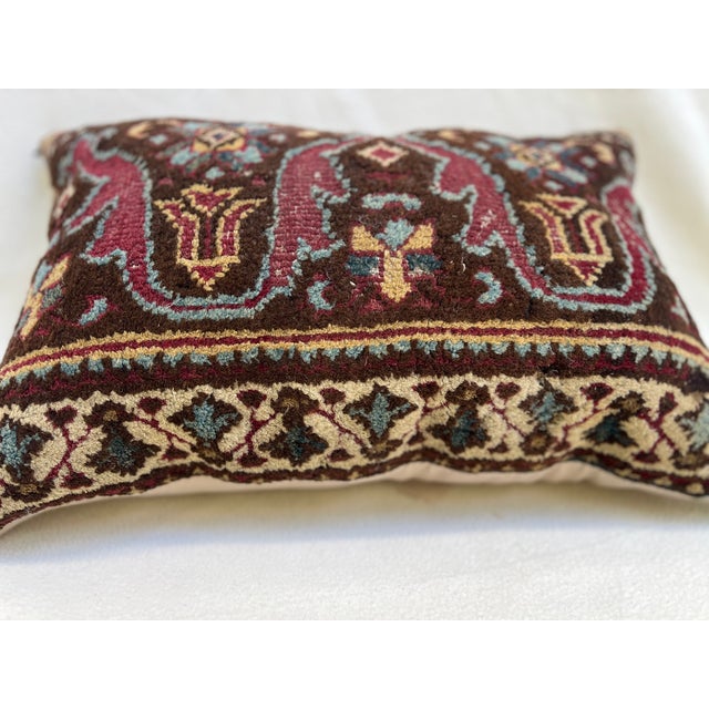 Traditional 1960s Pillow With Antique Rug For Sale - Image 3 of 7