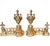 For your consideration are a pair of vintage Castilian brass fireplace andirons or chenets. Created with classic French...