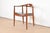 Johannes Hansen Hans Wegner for Johannes Hansen "The Chair" Teak and Leather Round Chair, Newly Restored For Sale - Image 4 of 11