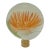 1960s Glass Flower Paperweight Lamp Finisl For Sale