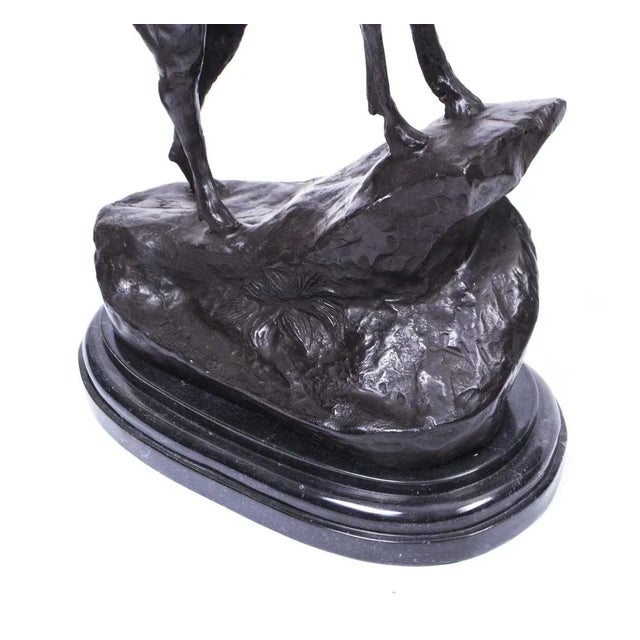 Large Bronze Stag Statuettes after Moigniez, 20th Century, Set of 2 For Sale - Image 13 of 18