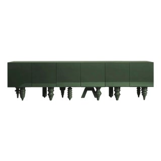 3M Multileg Sideboard Lacquered in Green by Jaime Hayon for BD Barcelona For Sale