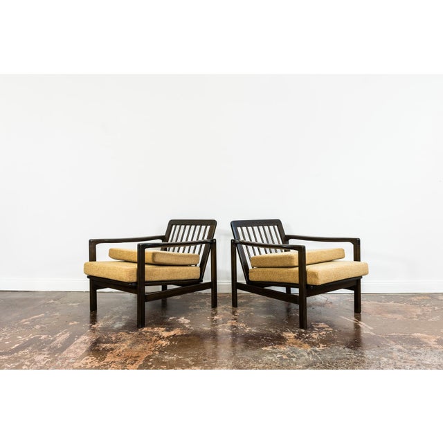 Mid-Century Modern Mid-Century Modern Lounge Chairs by Zenon Bączyk, Poland, 1960s, Set of 2 For Sale - Image 3 of 13