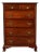 Chippendale Solid Mahogany Highboy Dresser by Kling For Sale