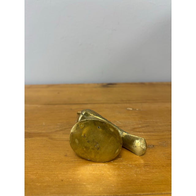 Early 20th Century Vintage English Brass Bird For Sale - Image 5 of 5