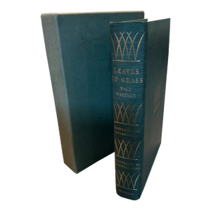 Mid-Century 1950 Heritage Club "Leaves of Grass" by Walt Whitman, Illustrated by Rockwell Kent - With Slipcase & Sandglass Insert