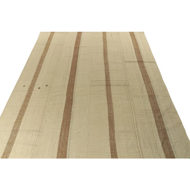 An 11x15 paneled style vintage piece joining our Kilim & Flatweave collection. Handwoven in wool circa 1950-1960, the...