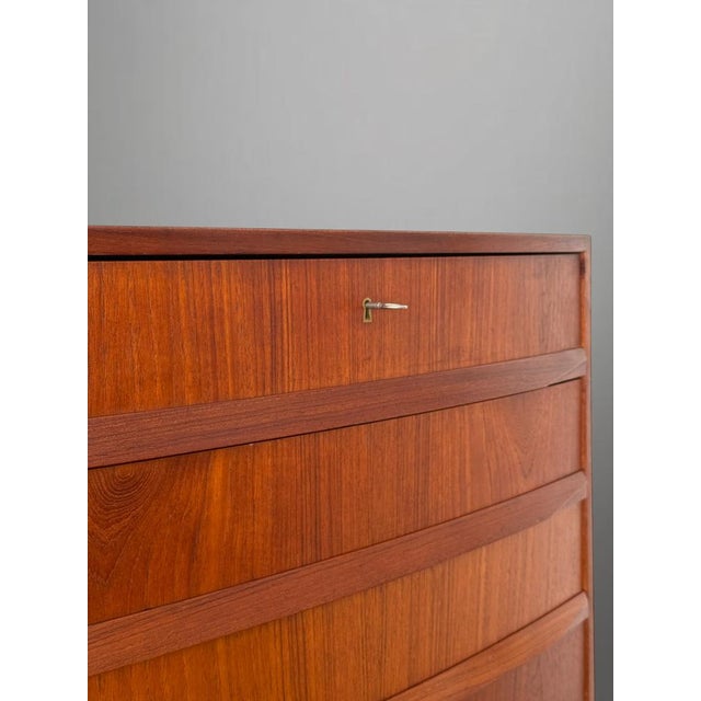 Wood Mid-Century Modern Scandinavian Teak Chest of Drawers, 1960s For Sale - Image 7 of 18
